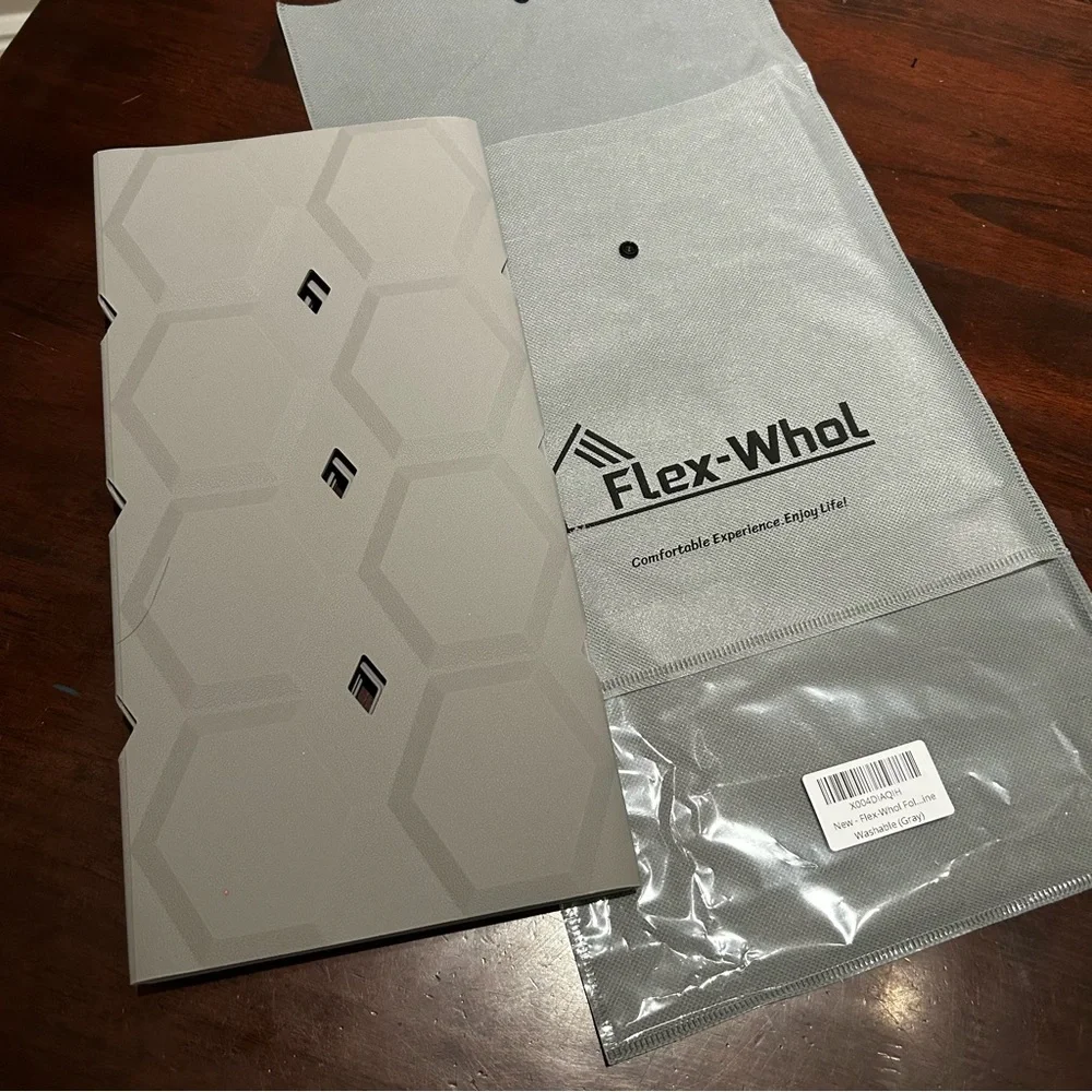 Flex Whol Foldable Bathtub Mat Silicone With Suction Cups Color Gray Non Slip